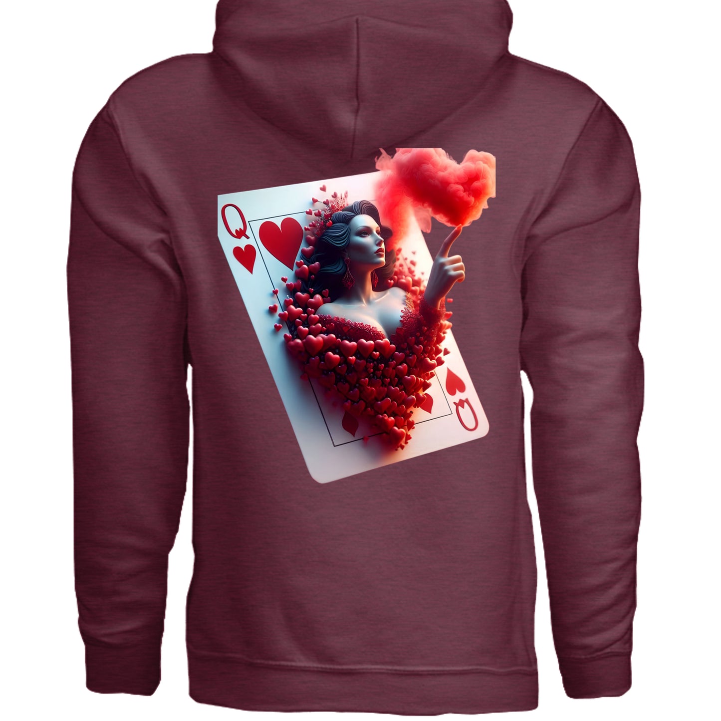 Heather Sport Dark Maroon - G185 - BACK