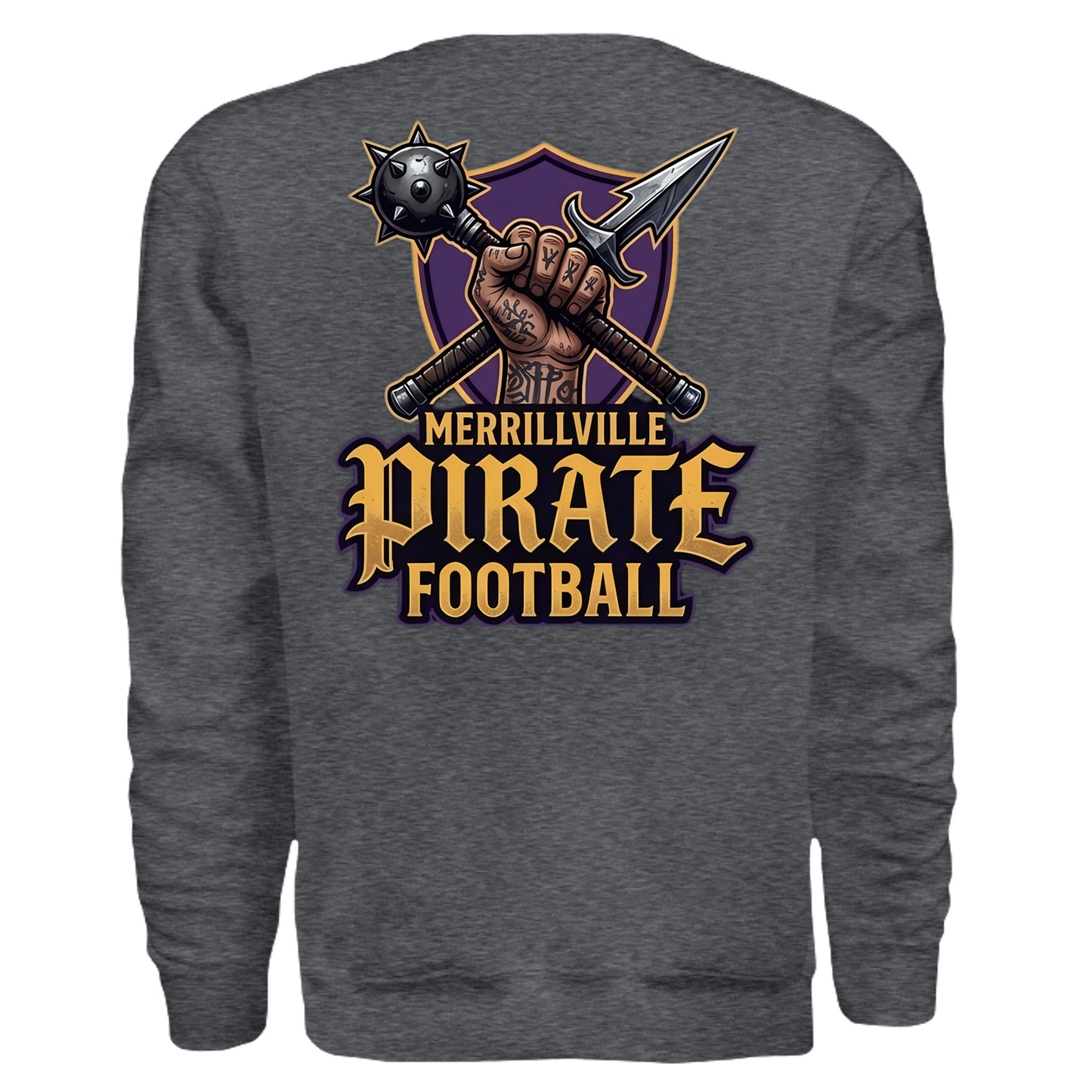 DARK HEATHER - G180 - BACK